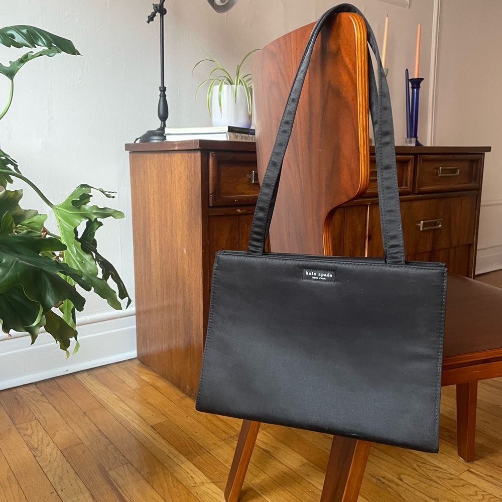 Kate Spade Black Medium Sam Icon Ksnyl Nylon Tote